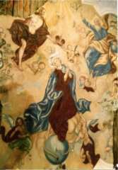 malba na stropě kaple