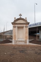 dokončená kaplička na novém místě